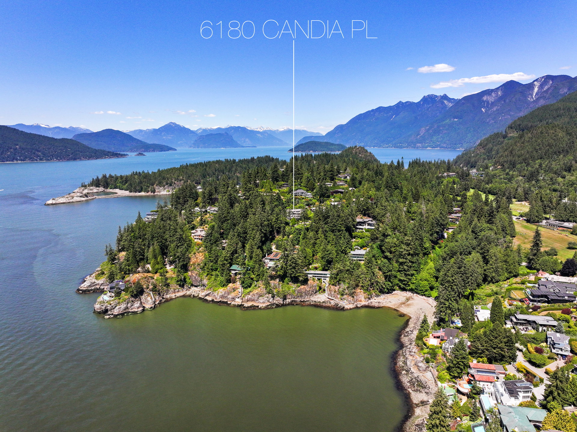 6180 Candia Place, Gleneagles semi-waterfront home in West Vancouver with south-facing ocean view